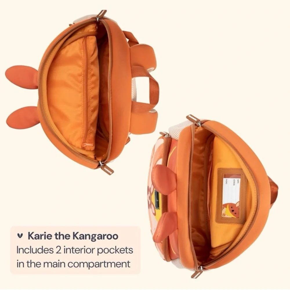 Toddler Backpack with Leash | Kangaroo - Picture 3 of 6